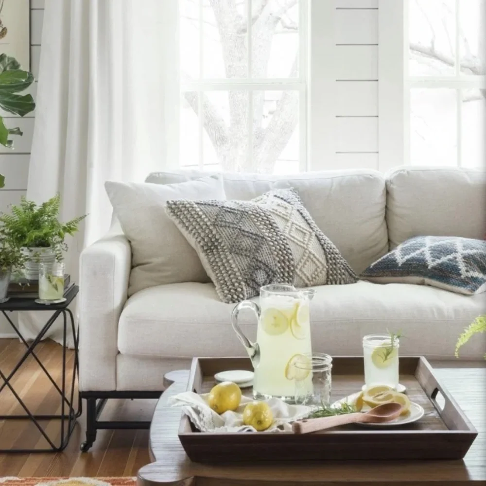 MAGNOLIA HOME JOANNA GAINES LOLOI GREY/IVORY PILLOW + INSERT 22